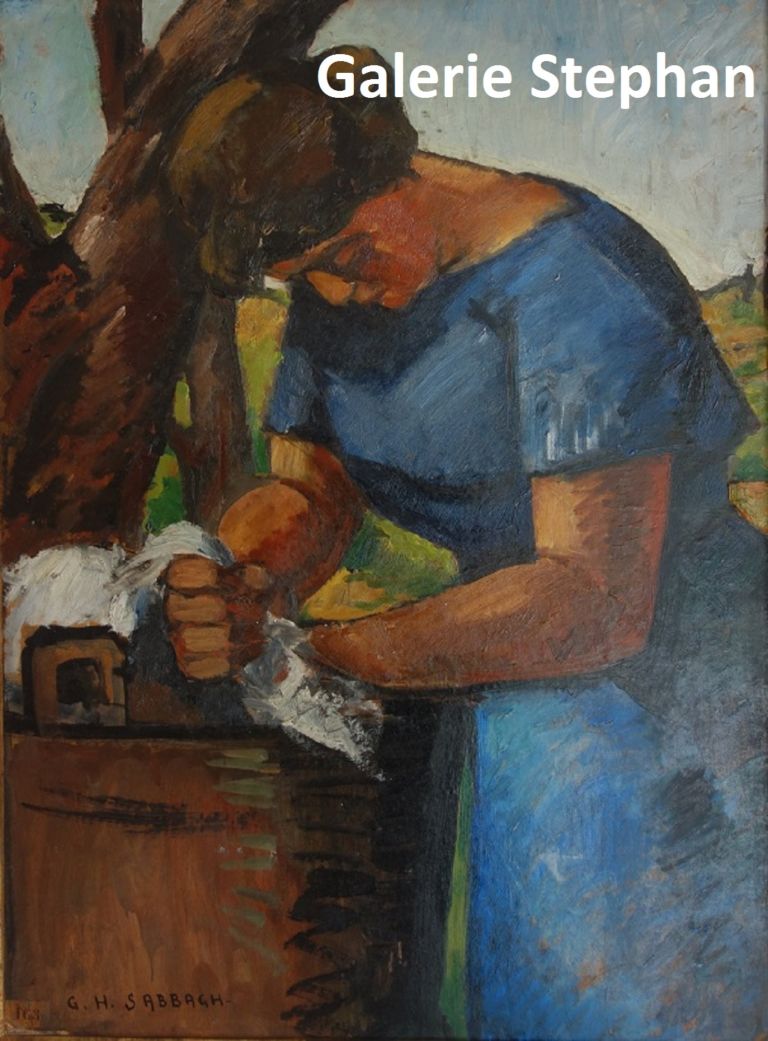 La blanchisseuse - Georges Hanna Sabbagh