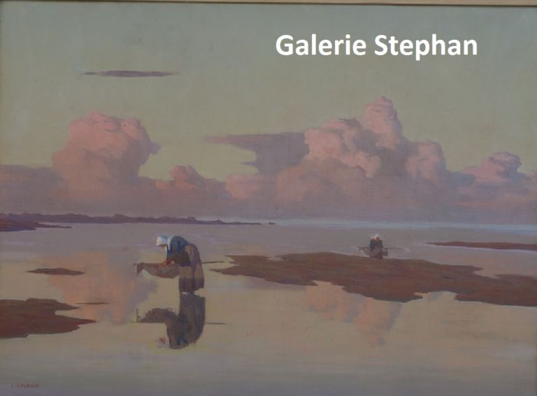 Louis Cylkow - Les pêcheuses de crevettes. galerie Stephan